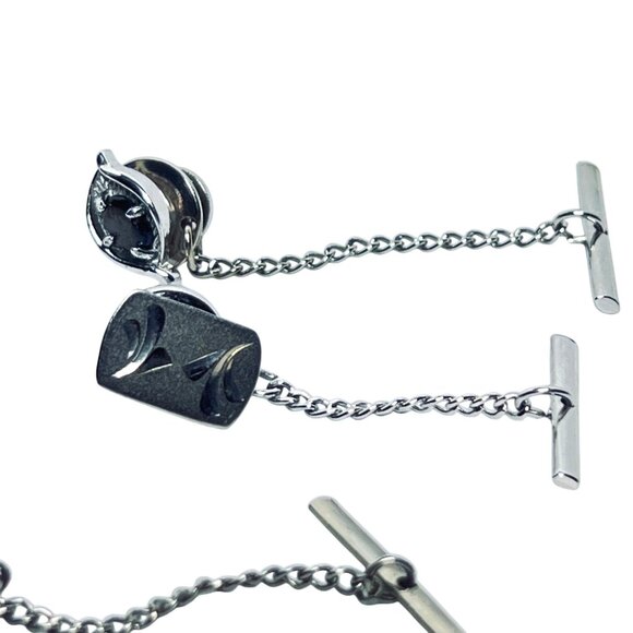 Vintage Detailed Tie Tacks Set Of 5 Unique Designs (6049) - Picture 3 of 6